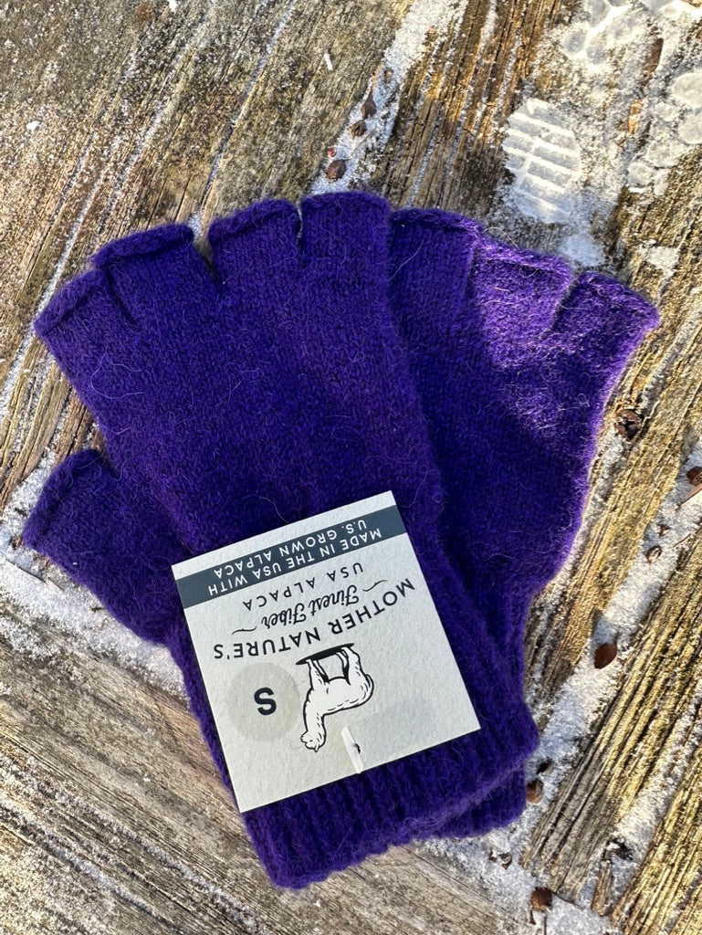 New England Alpaca Fiber Pool Fingerless Gloves