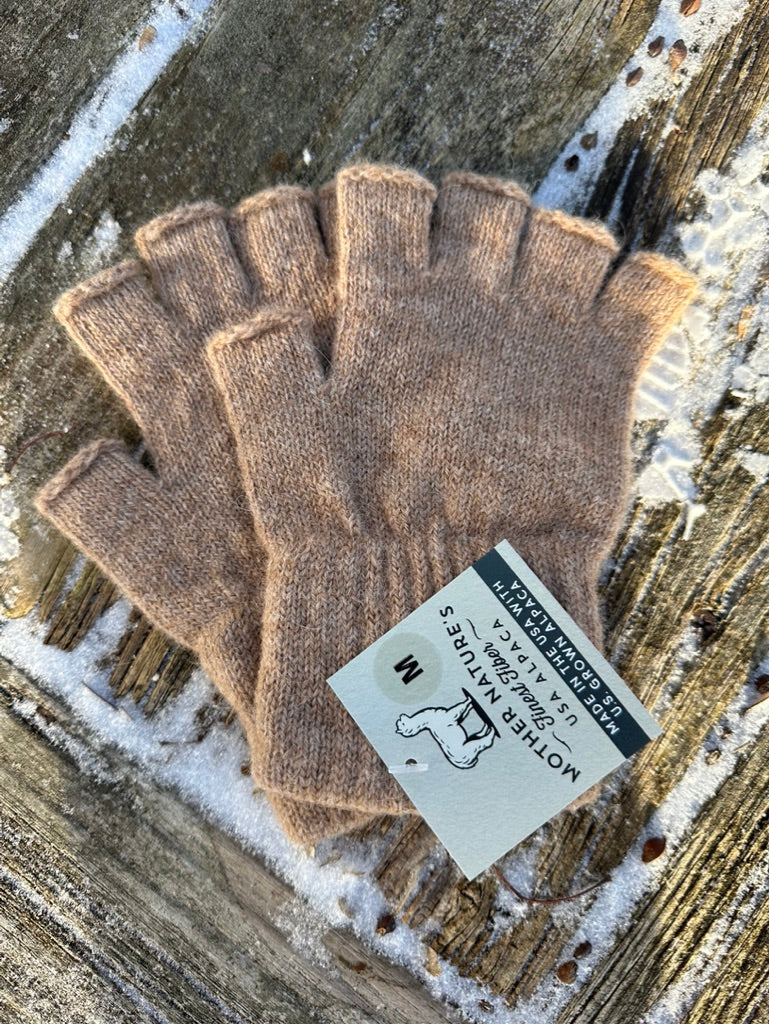 New England Alpaca Fiber Pool Fingerless Gloves