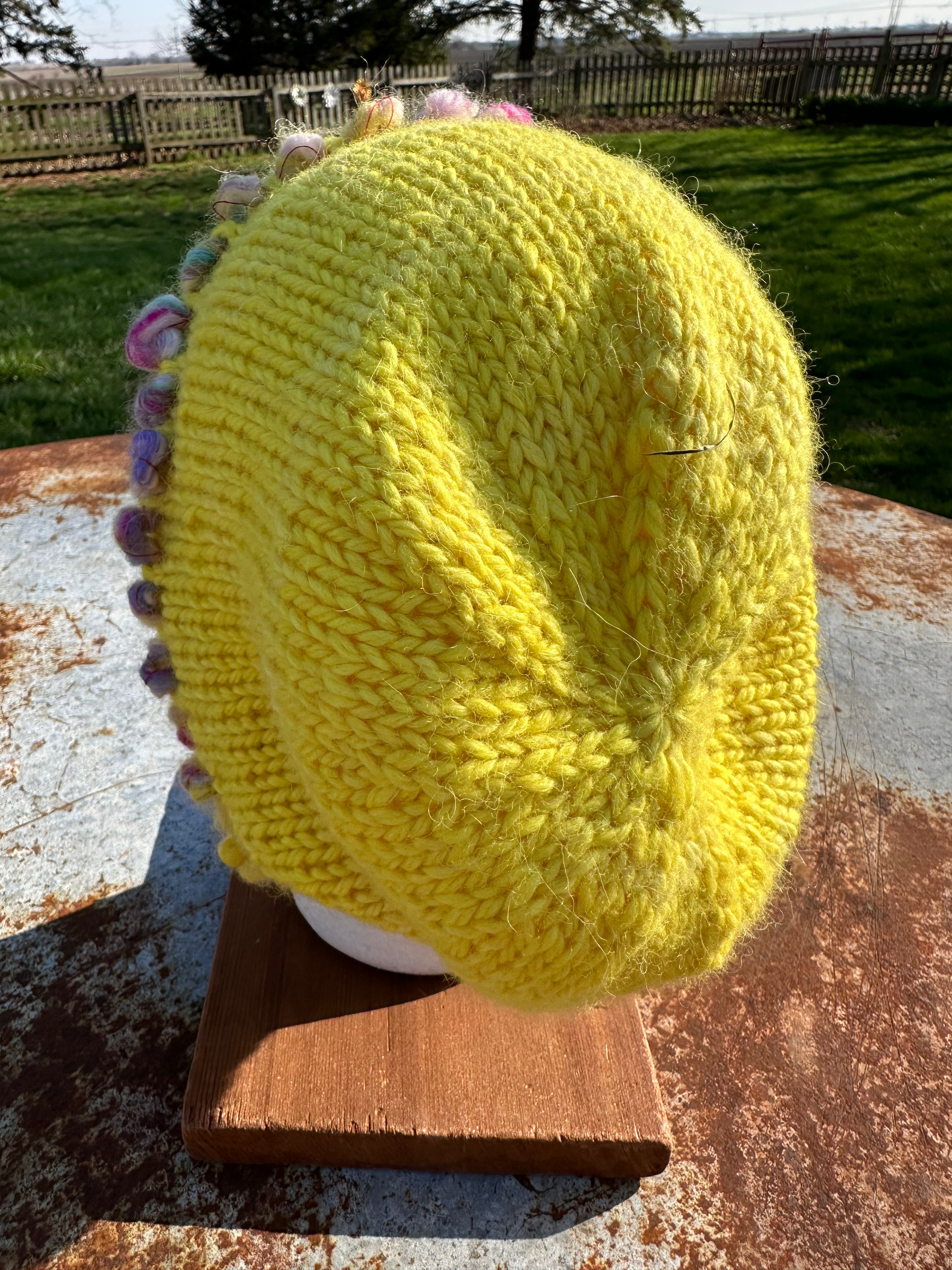 Chunky 100% Alpaca, hand knit winter hat, hand knit.