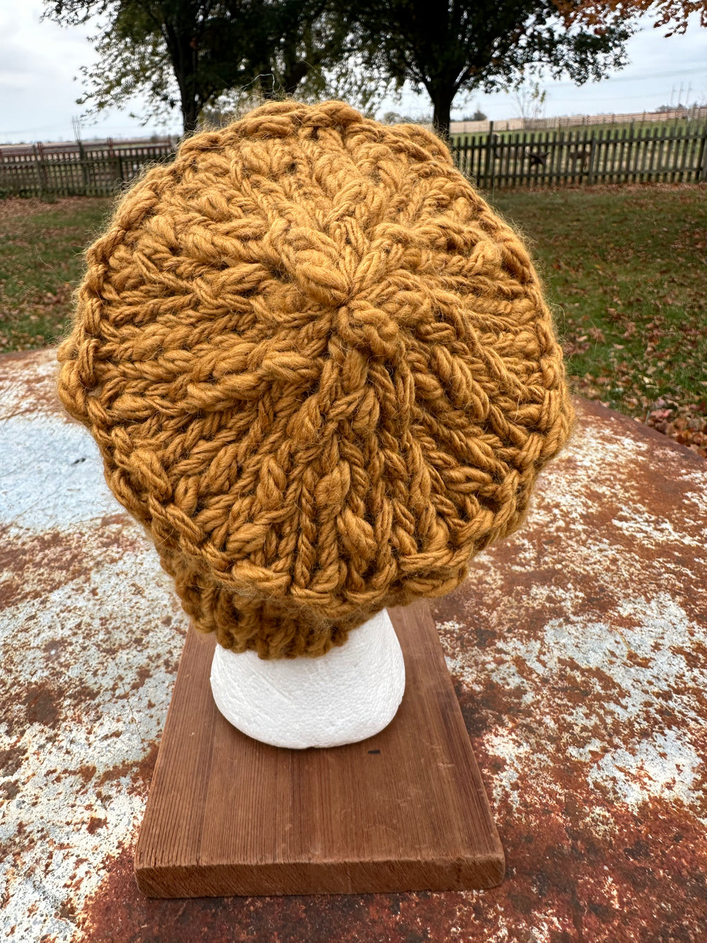 Alpaca/Wool Chunky hat. Hand knit. Natural Fiber. Very soft and warm.