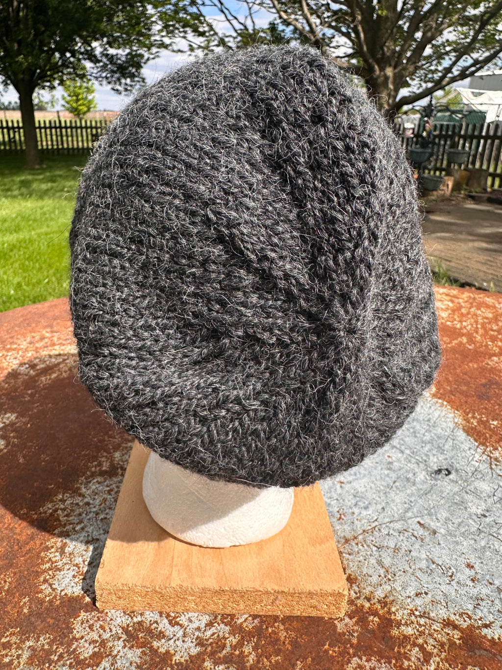 Chunky Alpaca, hand knit winter hat, hand knit.