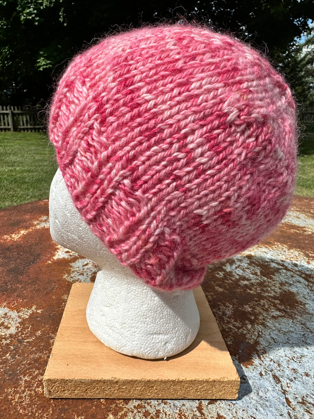 Chunky Alpaca, hand knit winter hat, hand knit.