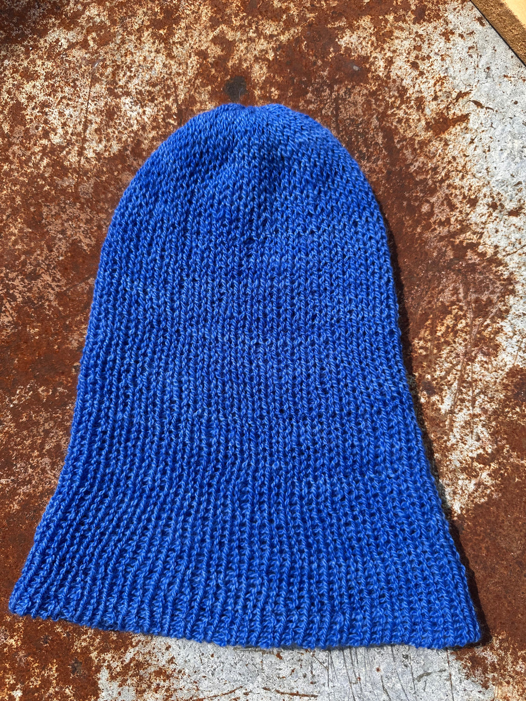 Lightweight double knit Alpaca hat with fold over brim