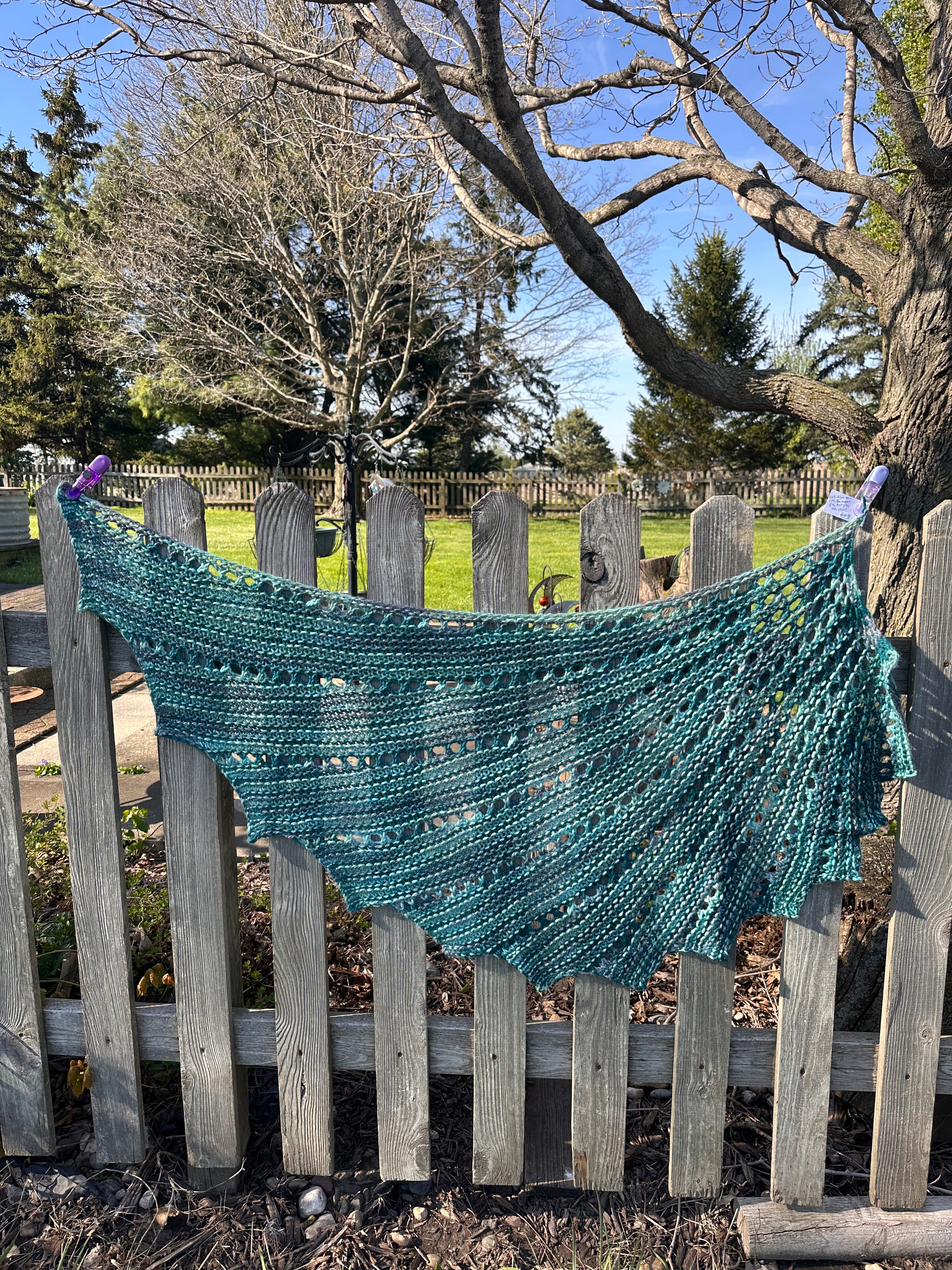 Hand knit Alpaca shawl. Luxury.