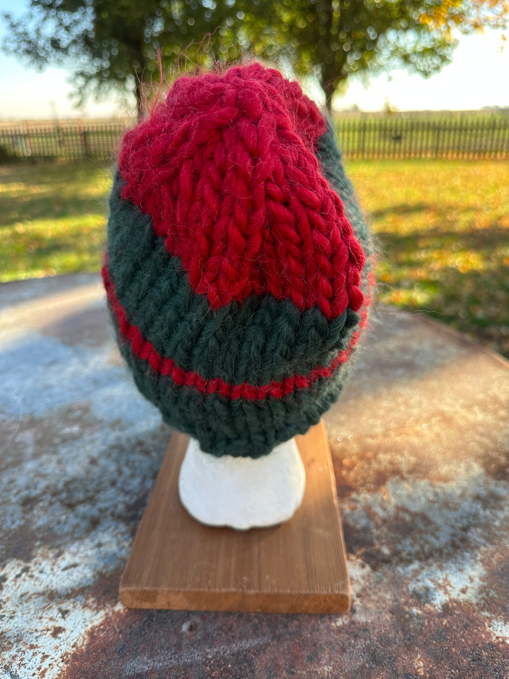 Alpaca/Wool Chunky hat. Hand knit. Natural Fiber.