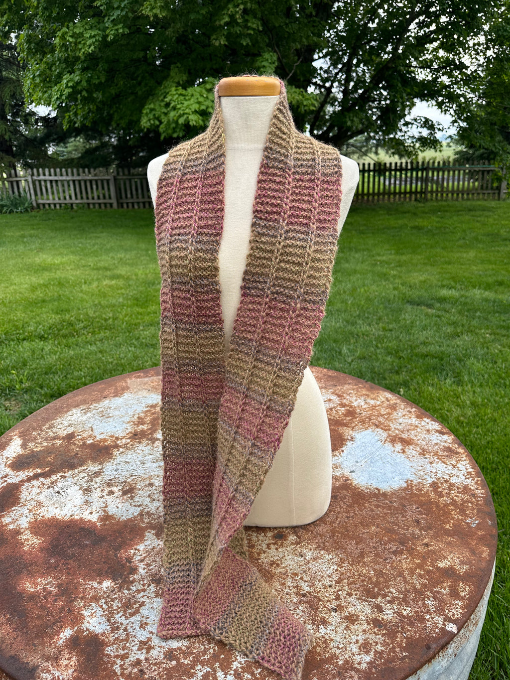 Alpaca scarf. Hand knit.