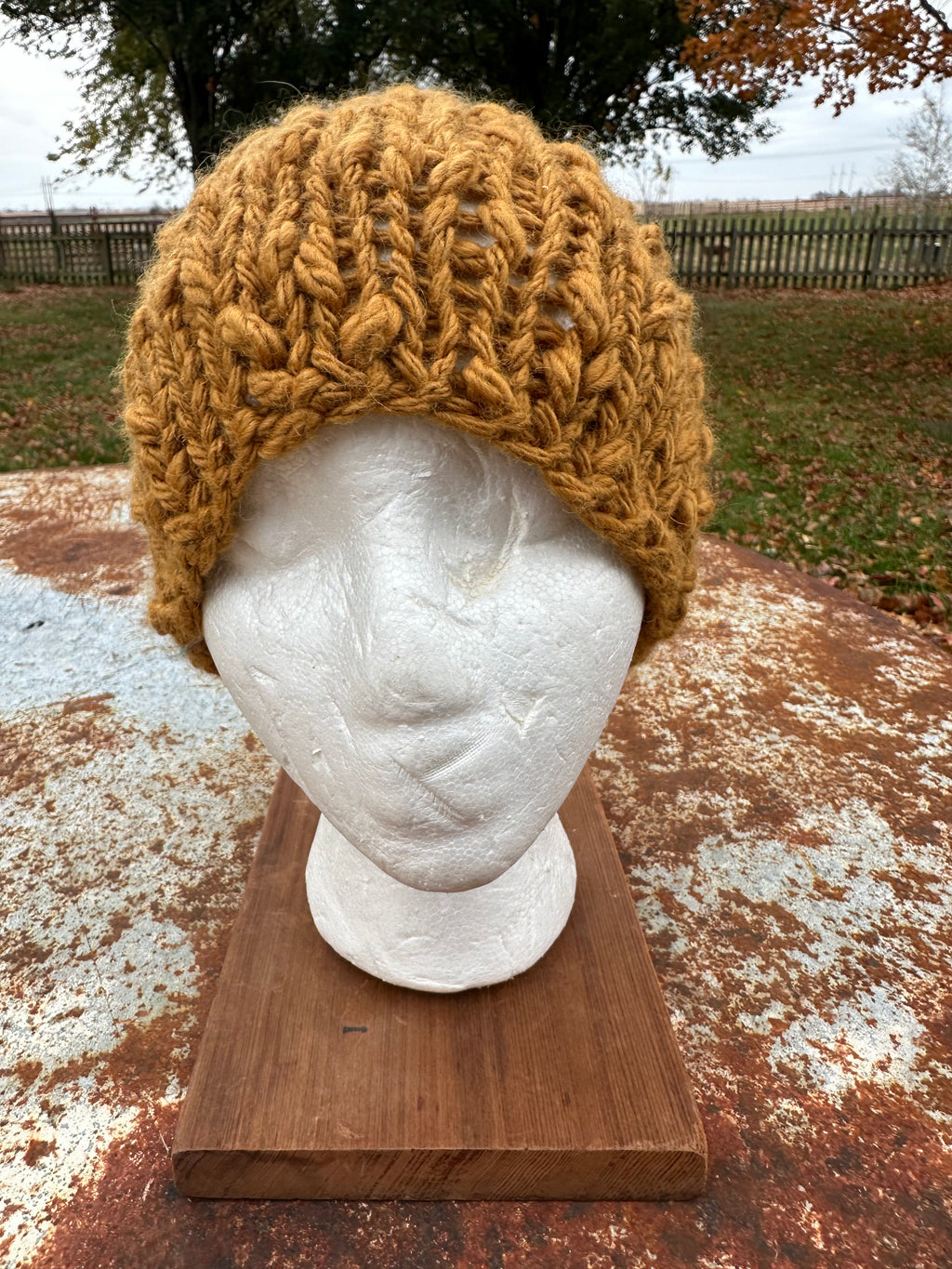 Alpaca/Wool Chunky hat. Hand knit. Natural Fiber. Very soft and warm.
