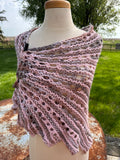 Hand knit Alpaca shawl. Luxury.