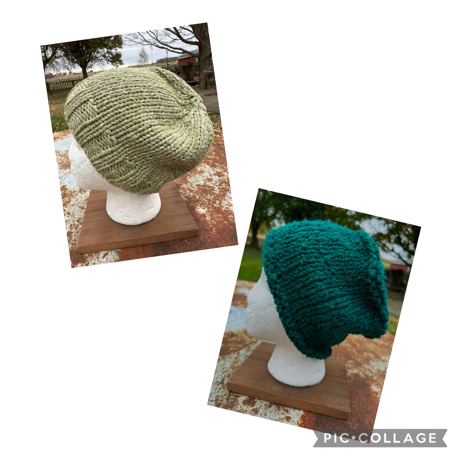 Alpaca/Cotton  textured chunky  hat. Hand knit. Natural Fiber.