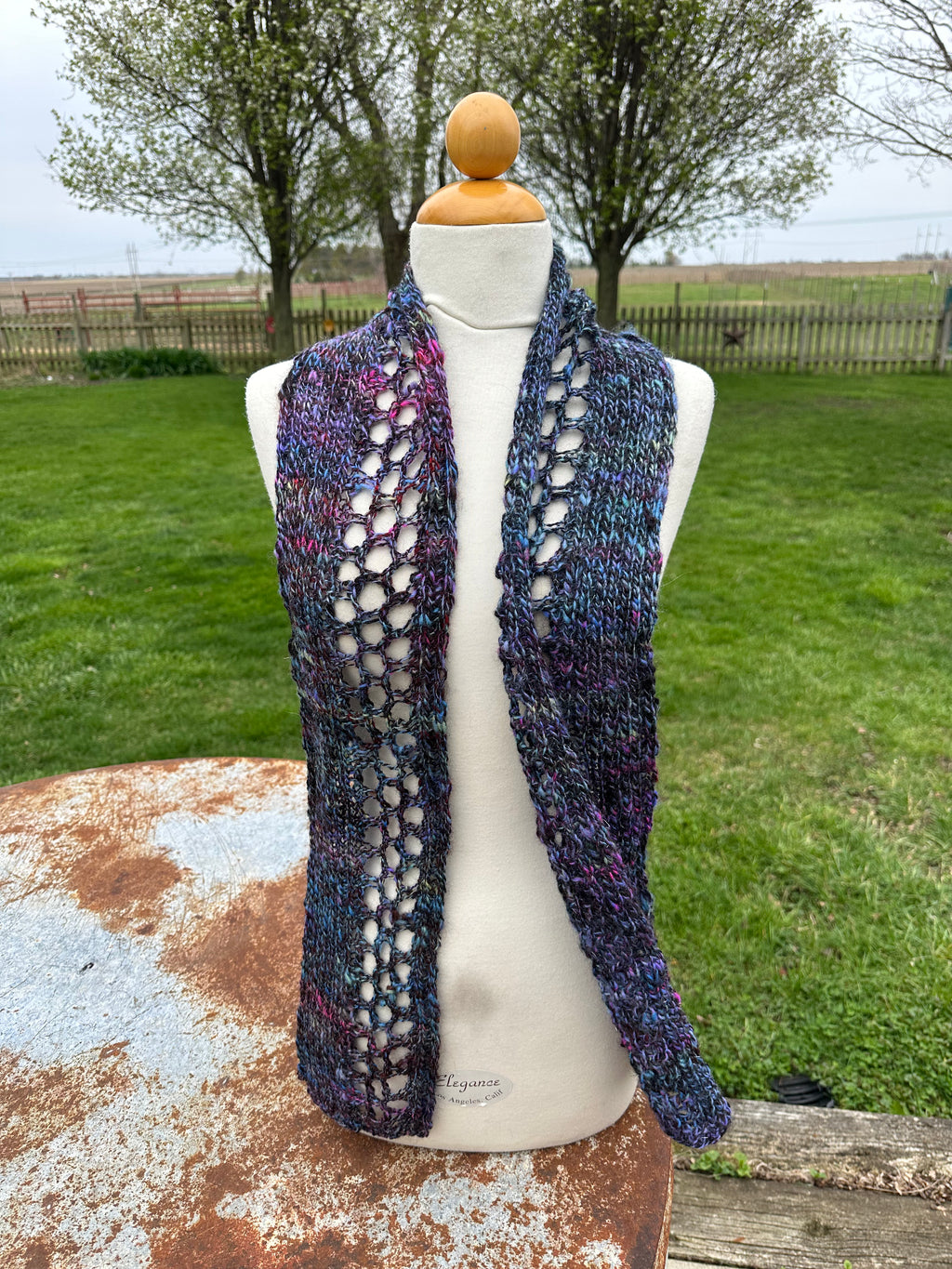 Alpaca scarf. Hand knit.