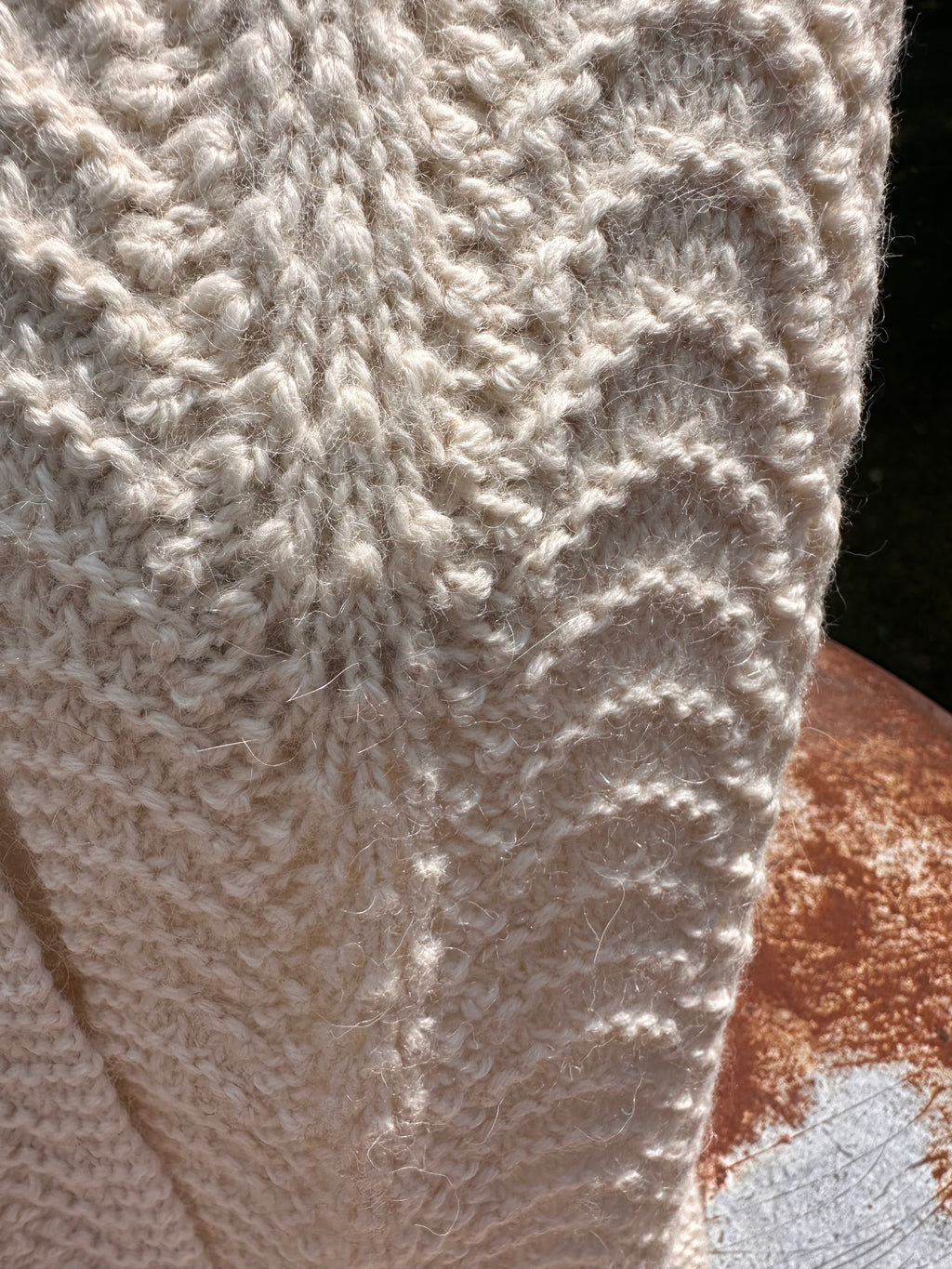 Classic Alpaca Scallop Lace Alpaca Scarf