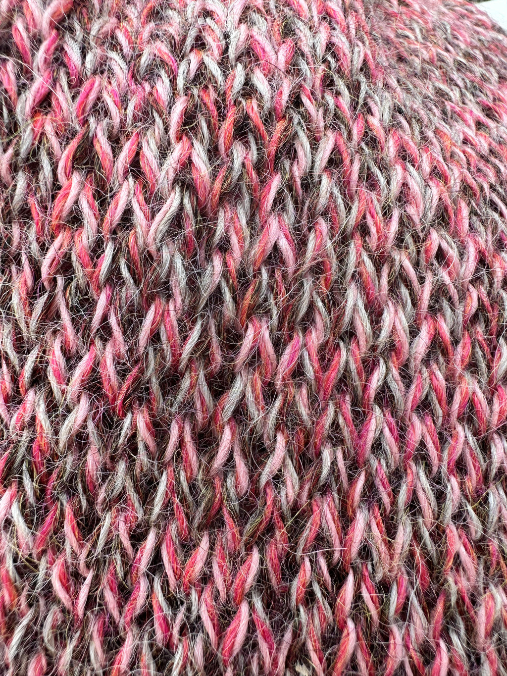 100% Alpaca hand made scarf. Very soft and warm. Double knit.