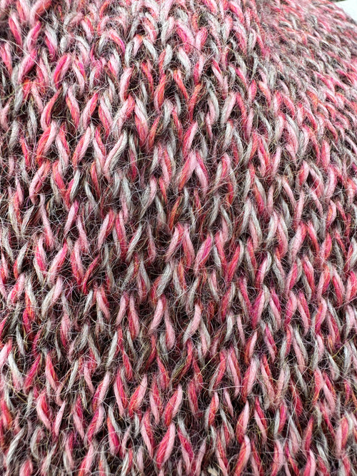 100% Alpaca hand made scarf. Very soft and warm. Double knit.