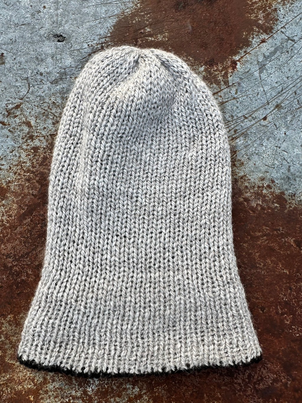Double knit Alpaca hat with fold over brim