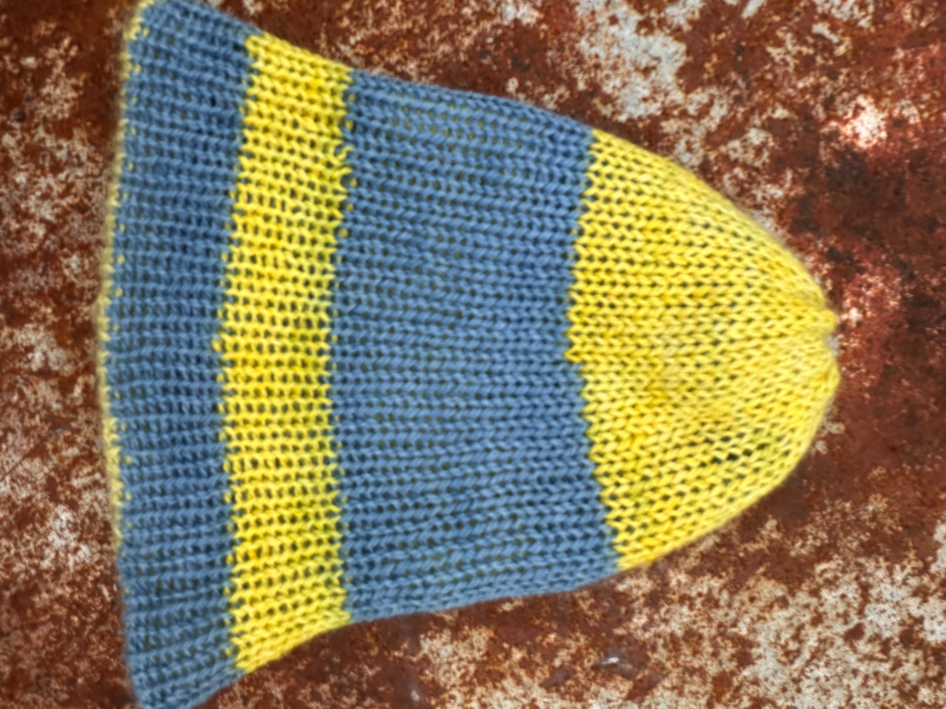 English Double knit Alpaca hat with fold over brim