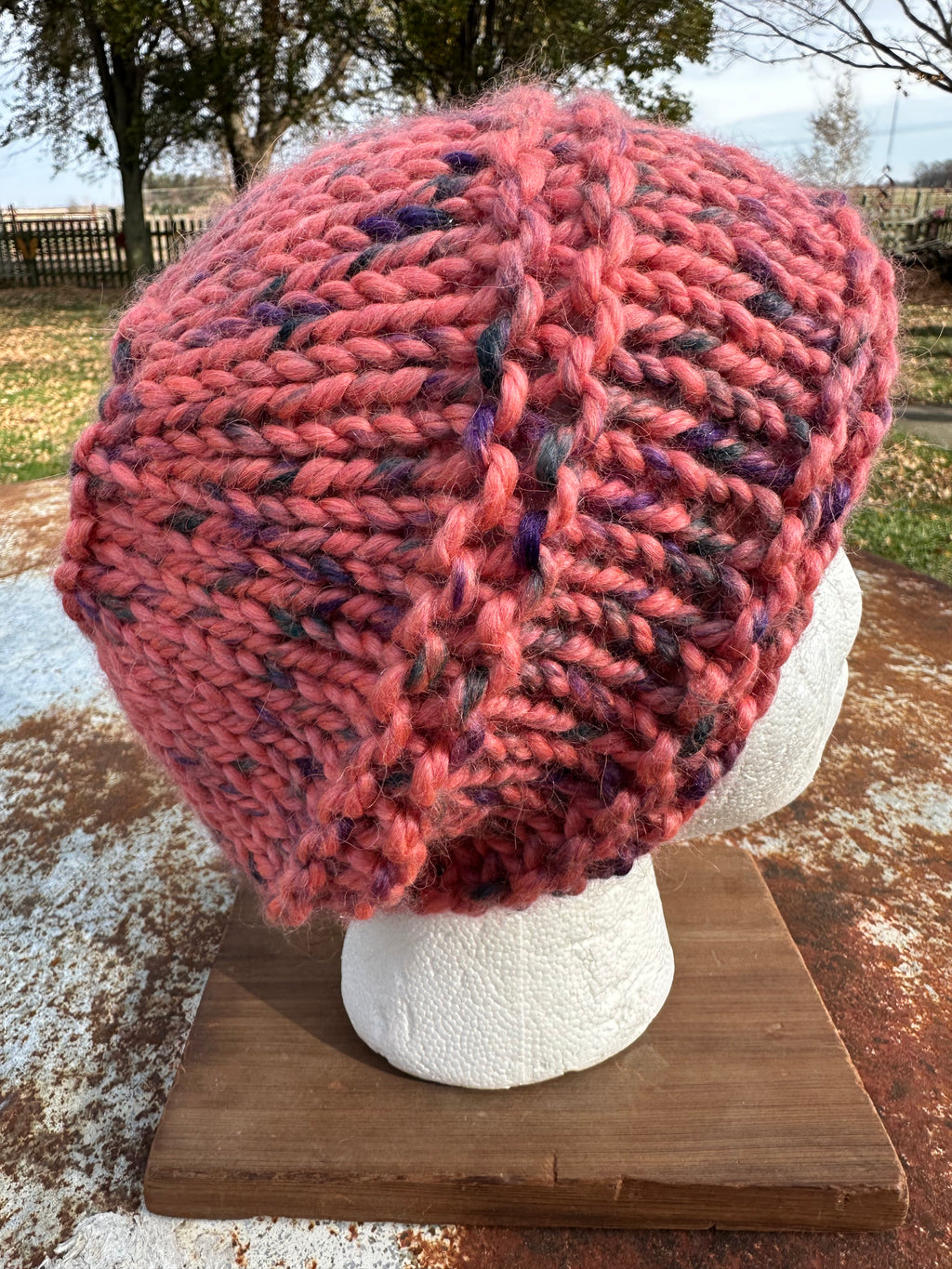 Alpaca hand made chunky hat. Very soft and warm.