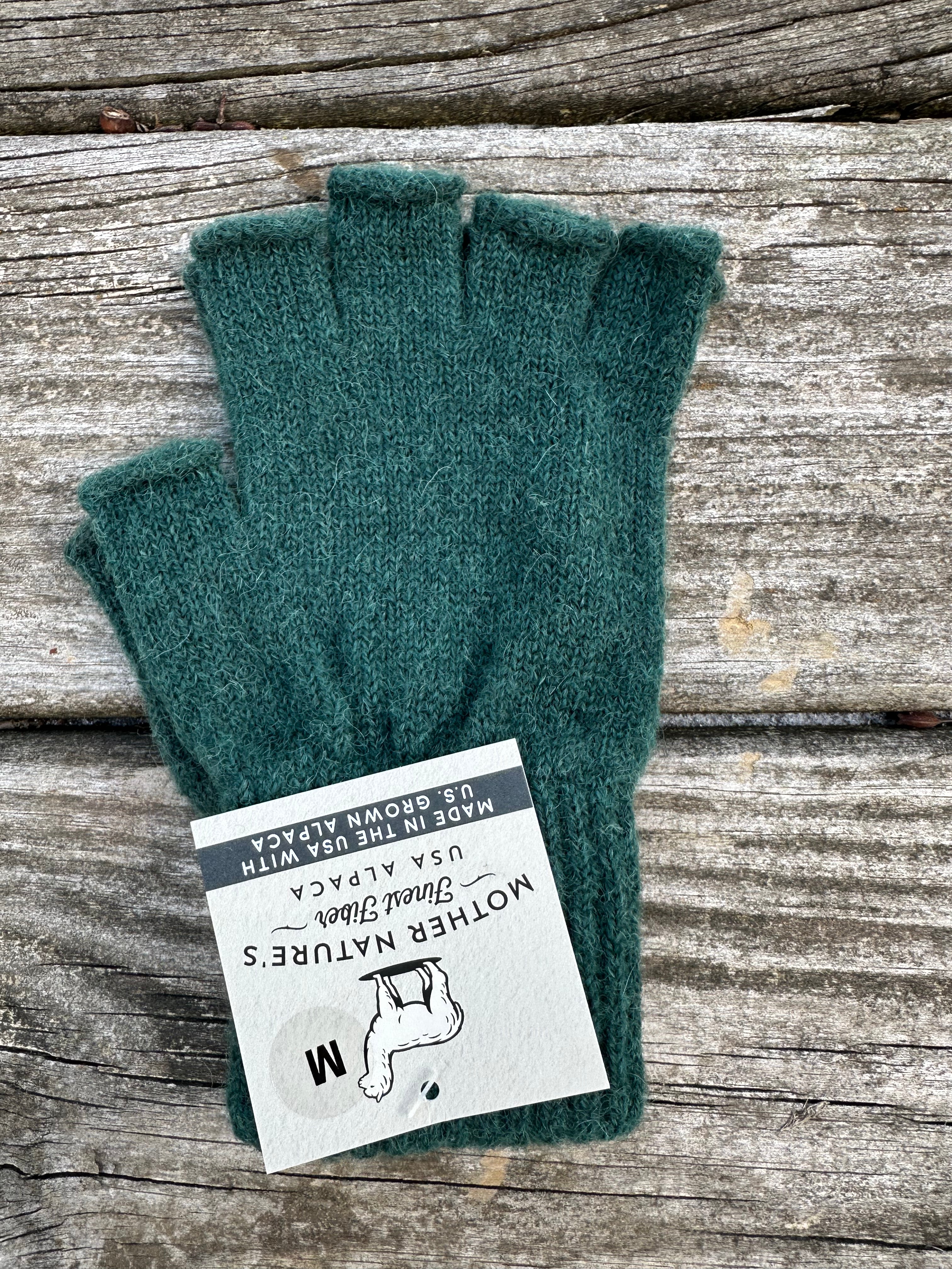 New England Alpaca Fiber Fingerless Gloves