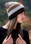 Reversible Sand Dune Baby Alpaca Hat image 0
