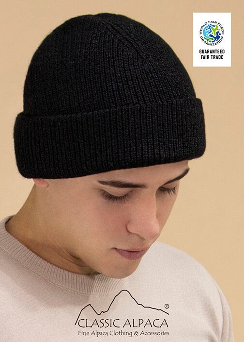 Classic Alpaca Men's Double Knit English Alpaca Hat image 3