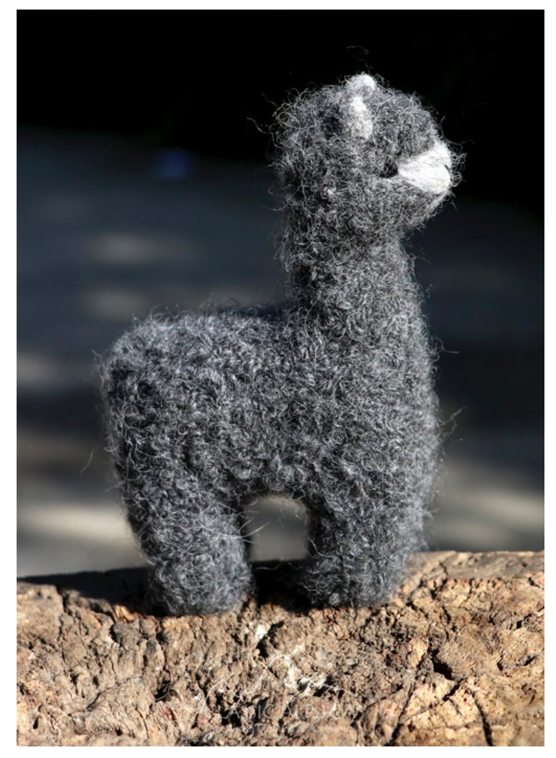 Needle Felted Baby Alpaca 5" image 2