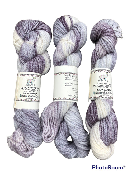 110 yards Chunky Alpaca/Merino Yarn. FREE SHIPPING