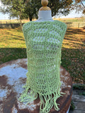 Hand knit alpaca poncho/vest. One size fits all.