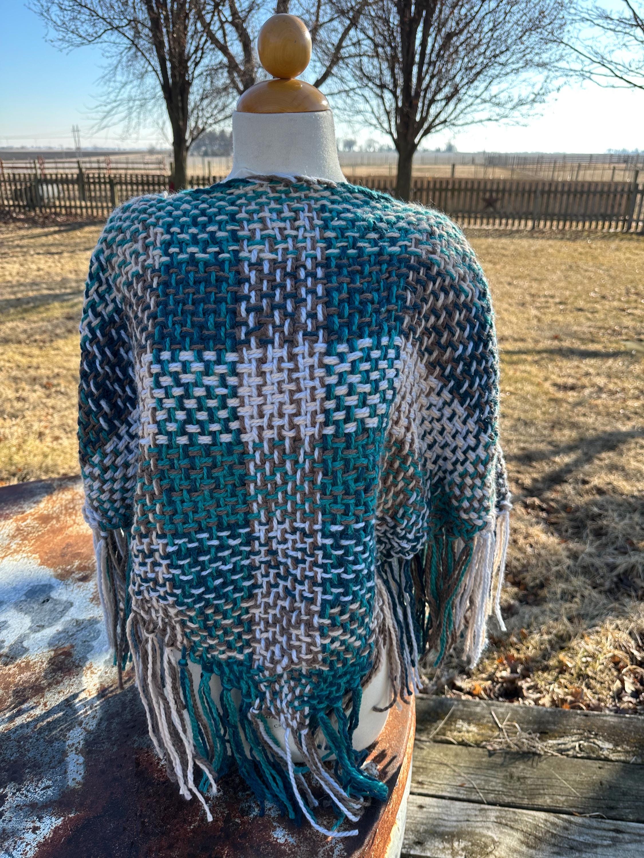 Hand woven Alpaca  poncho. One size fits all.