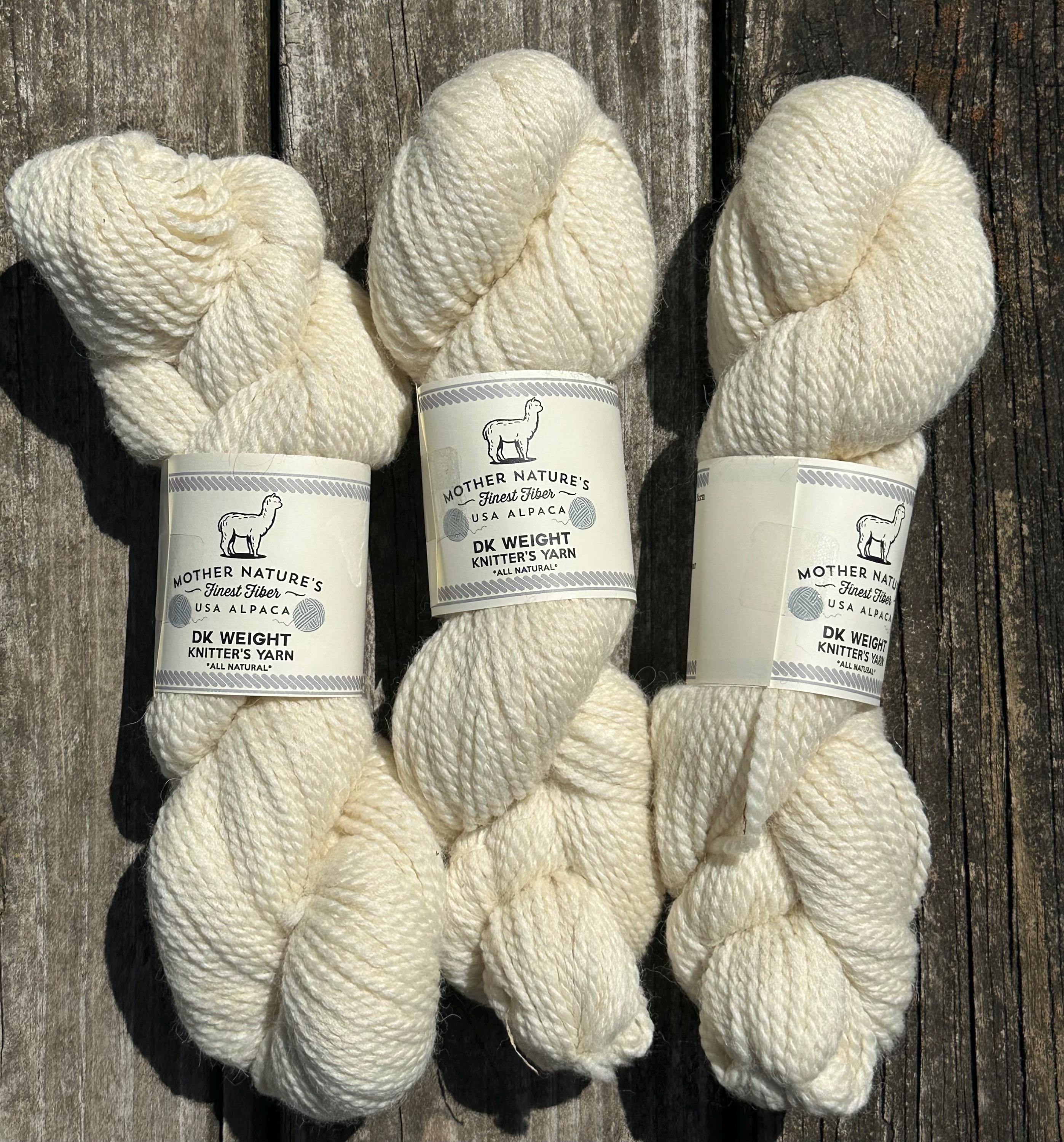 200 yards DK Variegated Alpaca/Merino Yarn.