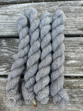 200 yd fingering weight 100% American Alpaca, Medium Silver Gray  from our alpacas ‘3G ’ and ‘Creedence’ Natural Color,natural fiber,undyed