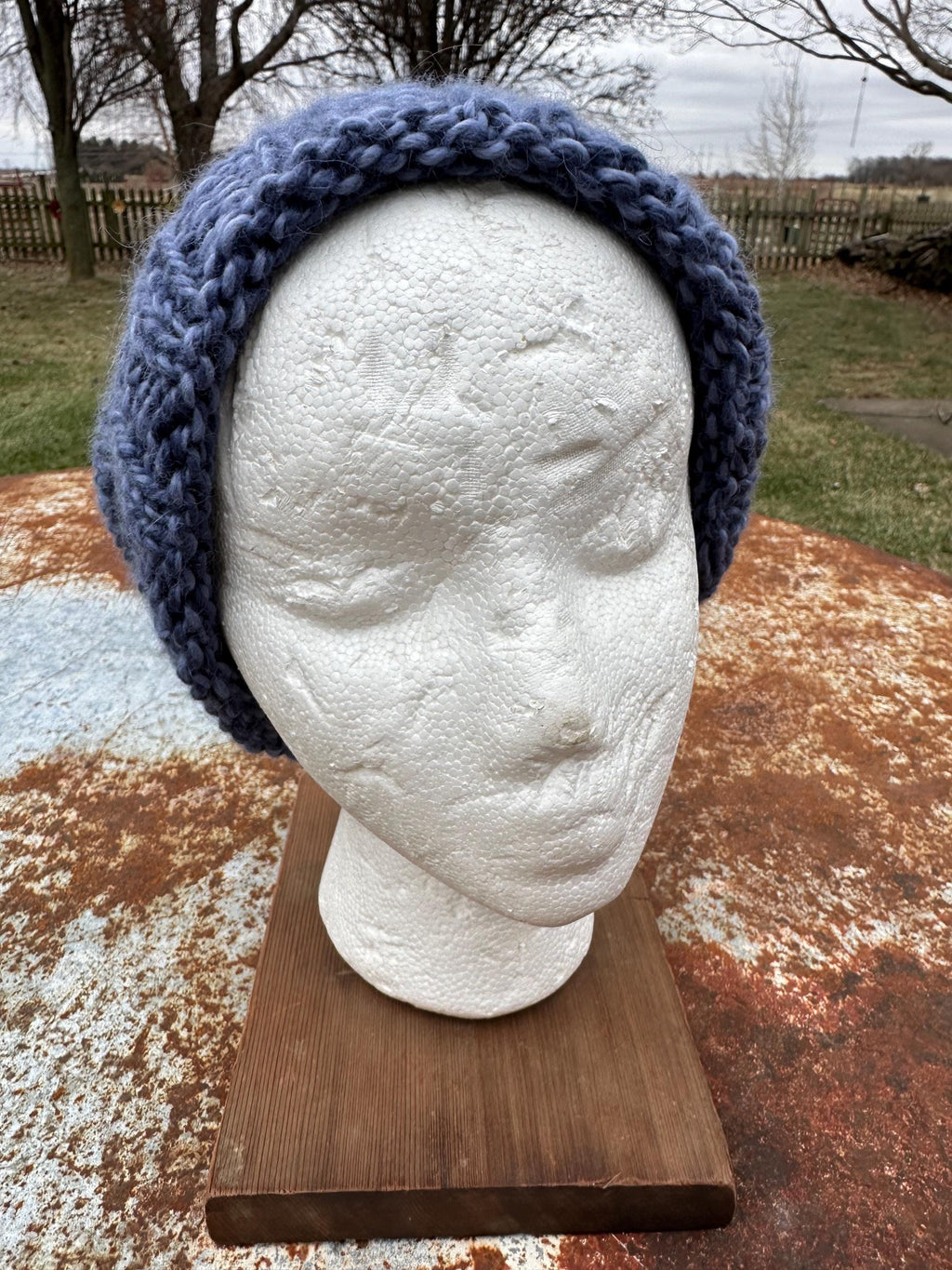 Chunky 100% Alpaca, hand knit winter hat.