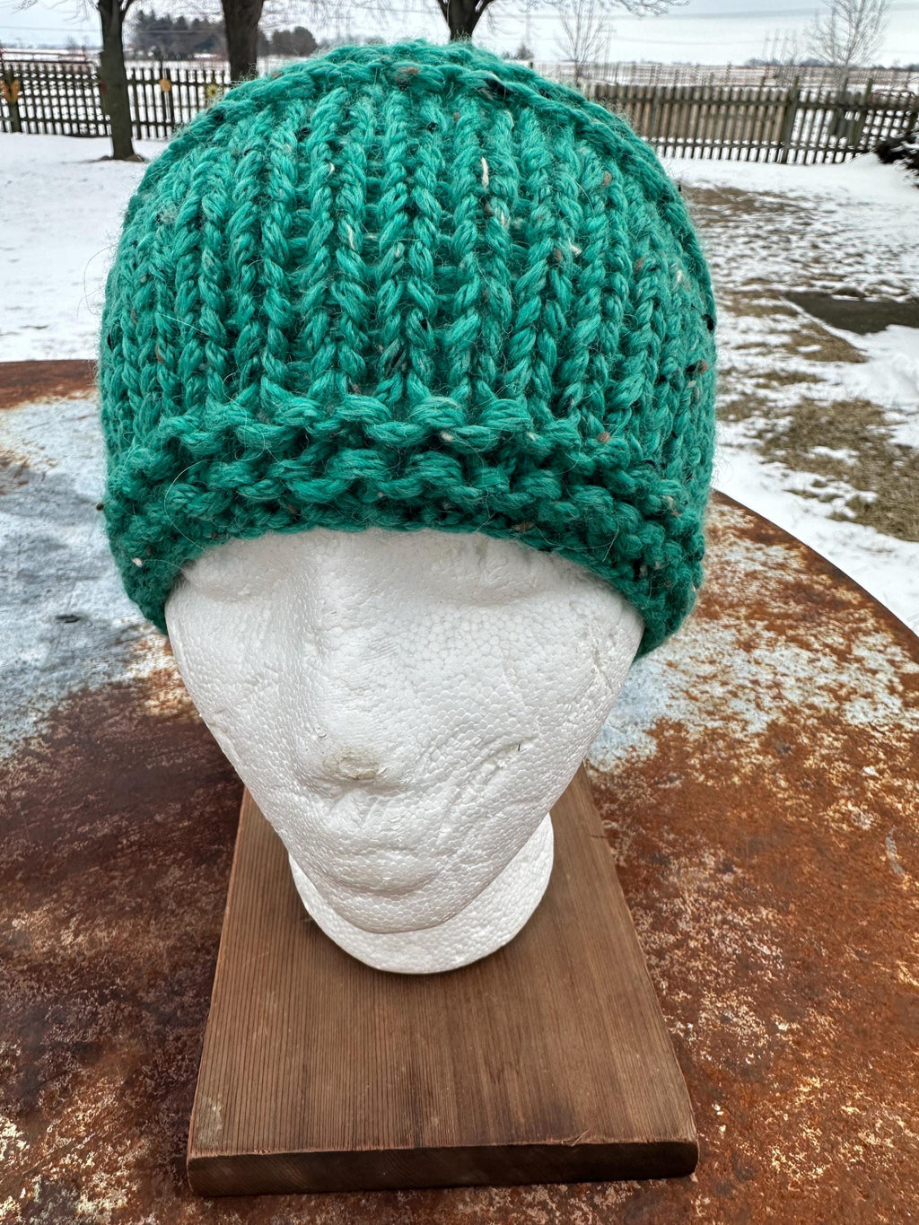 Alpaca hand made chunky hat. Very soft and warm.