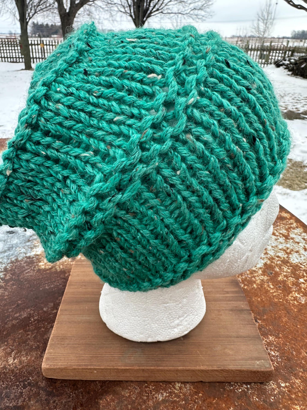 Alpaca hand made chunky hat. Very soft and warm.