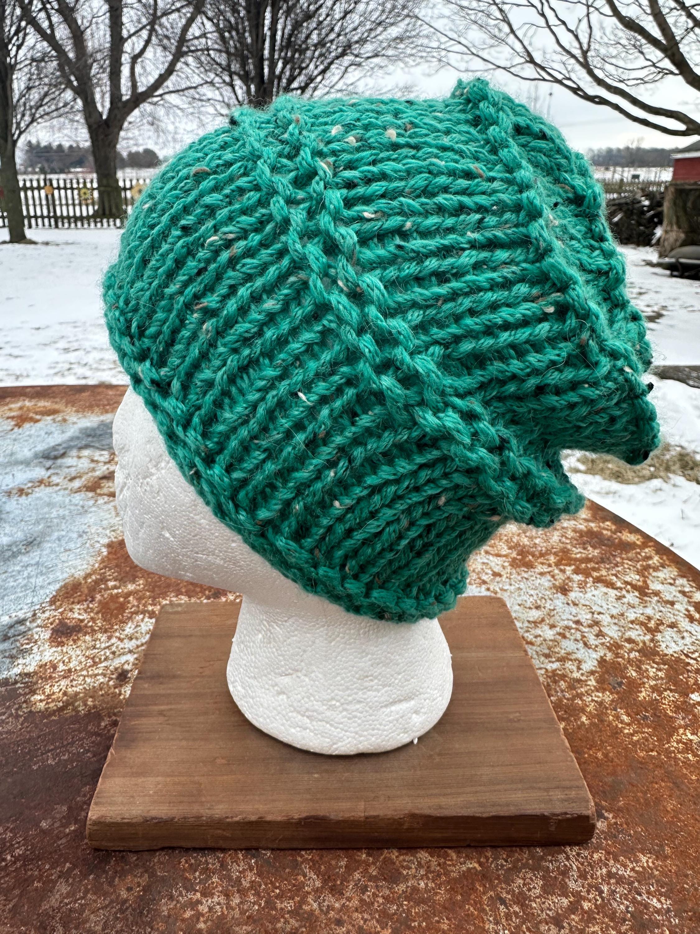 Alpaca hand made chunky hat. Very soft and warm.