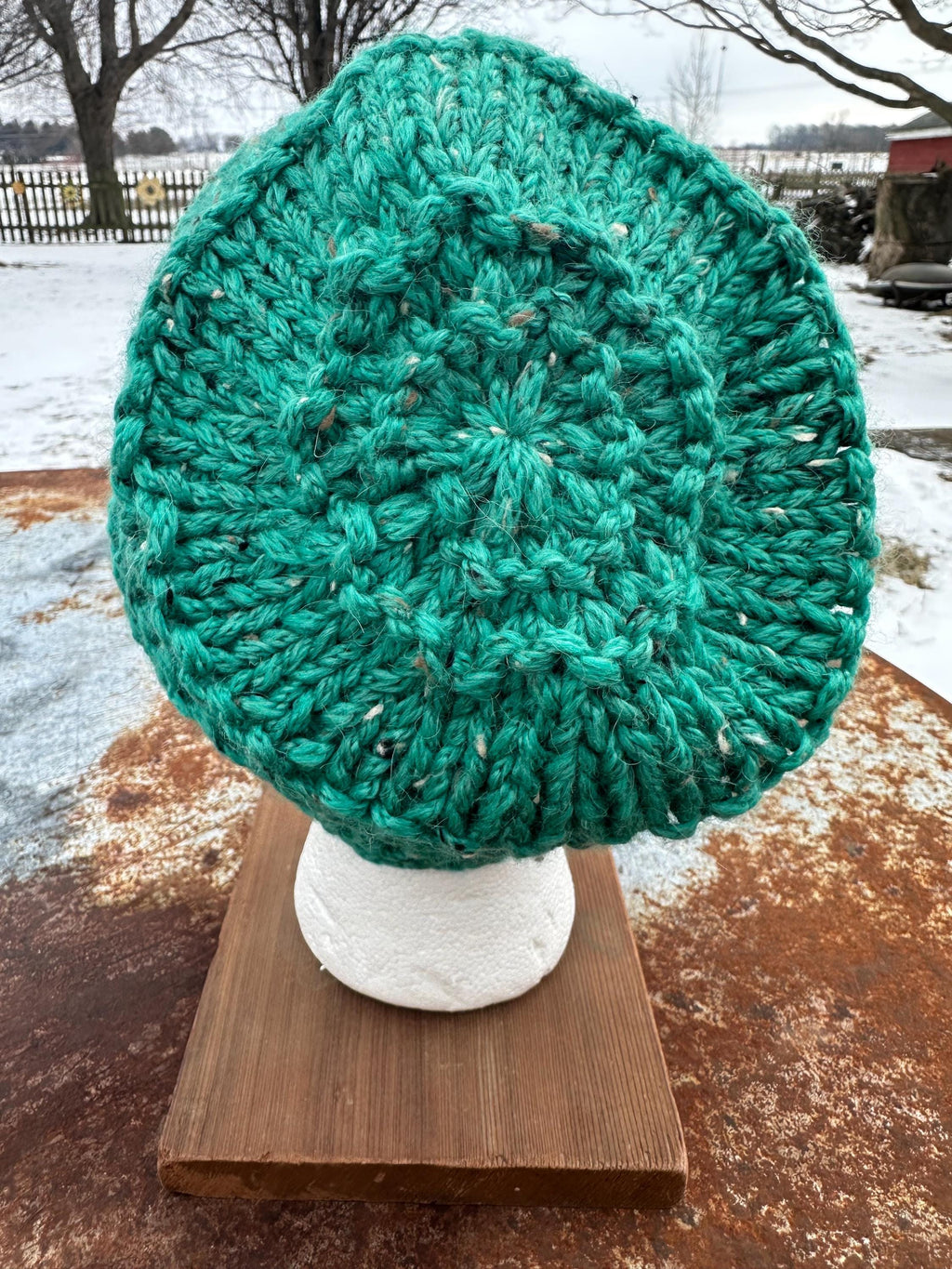 Alpaca hand made chunky hat. Very soft and warm.