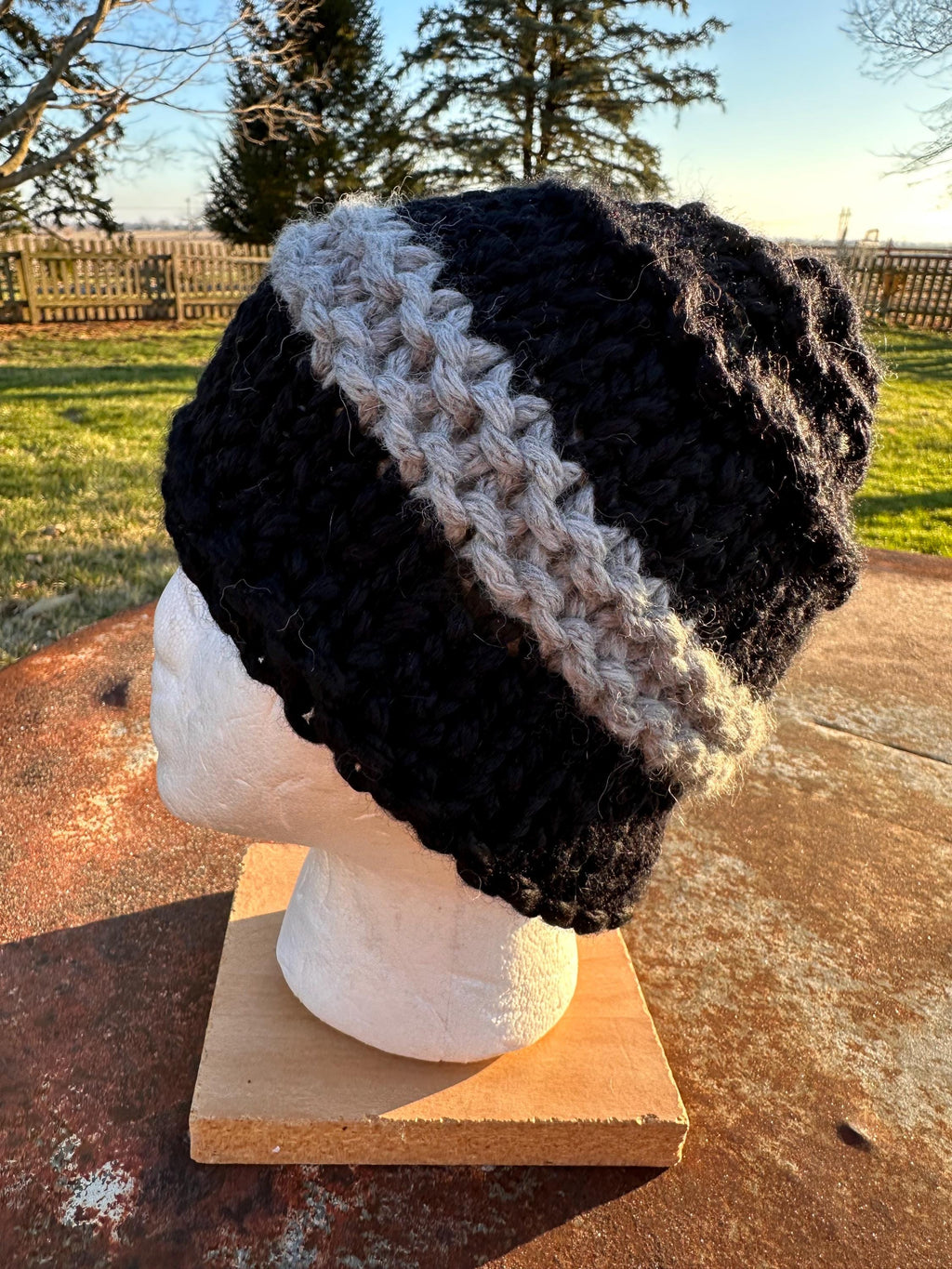 100% Alpaca Chunky hat. Hand knit.