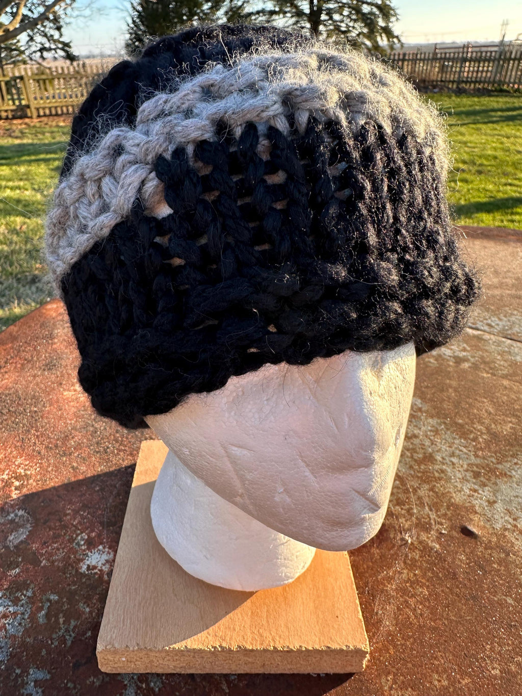 100% Alpaca Chunky hat. Hand knit.