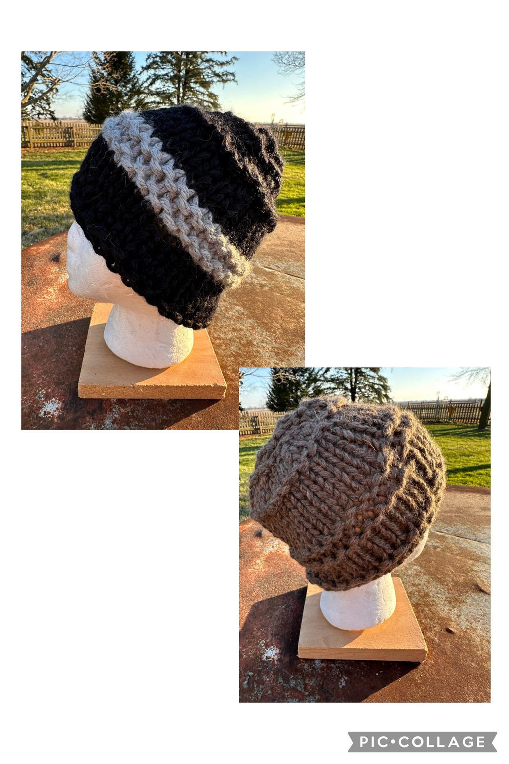 100% Alpaca Chunky hat. Hand knit.