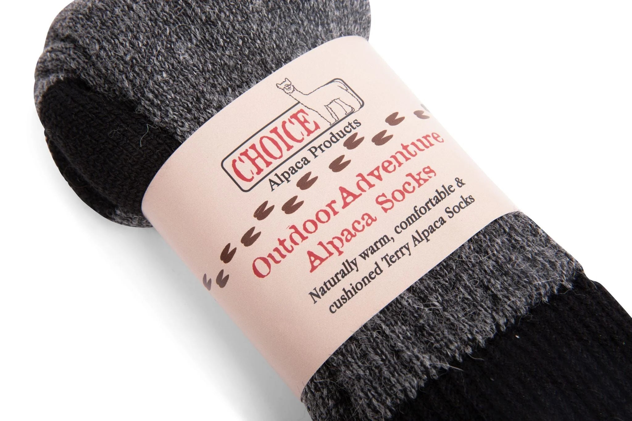 Choice Alpaca Outdoor Adventure Alpaca Sock - Black